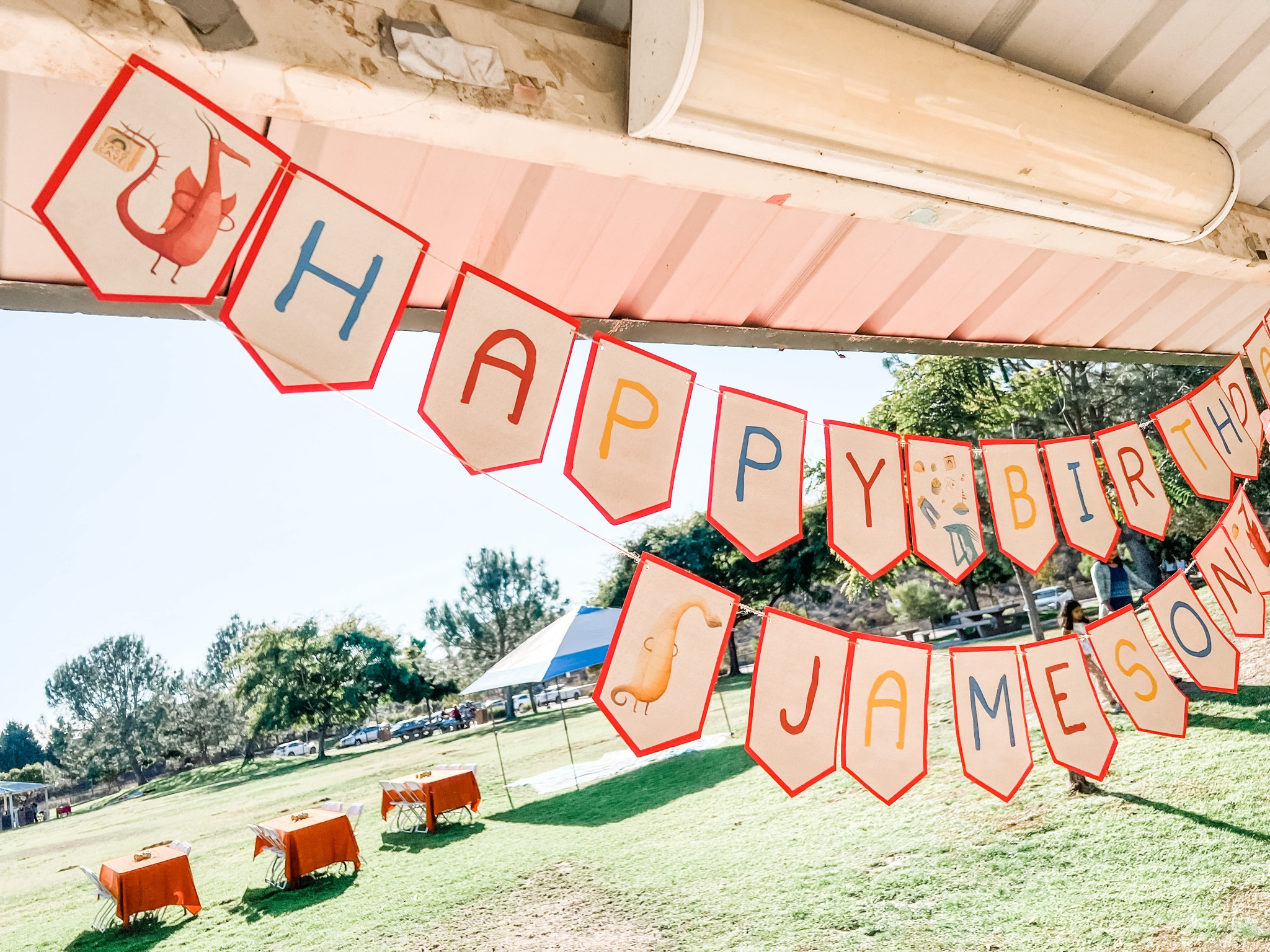 For my son, we did a Dragons Live Tacos theme! 