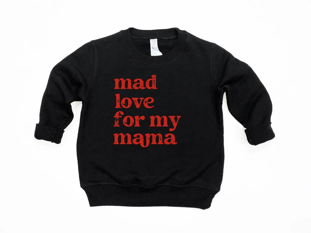 Mad Love for My Mama Valentines Day Crewneck Sweatshirt - Etsy | Etsy (US)