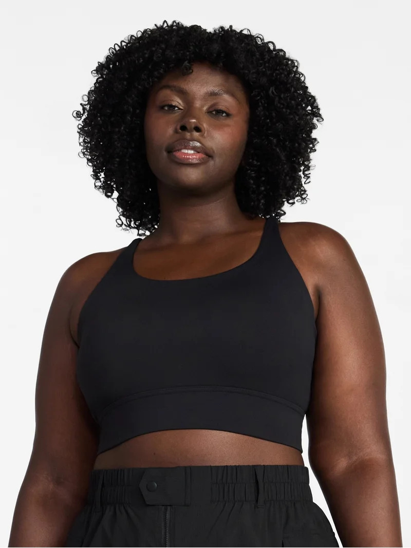 Avia Women’s Strappy Longline Bra, Sizes XS-XXXL | Walmart (US)