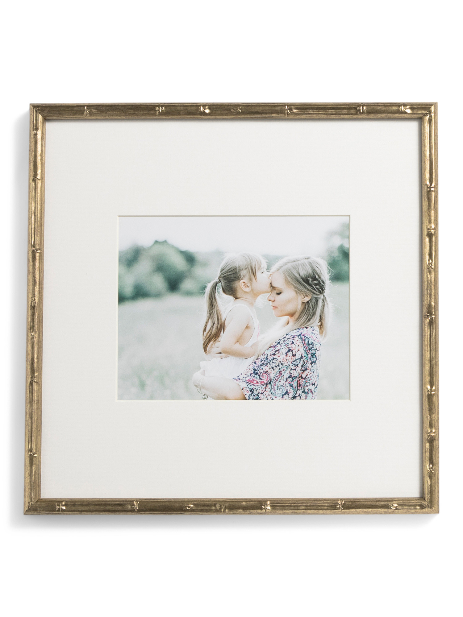 16x16 Matted To 10x8 Bamboo Edged Wall Portrait Frame | TJ Maxx