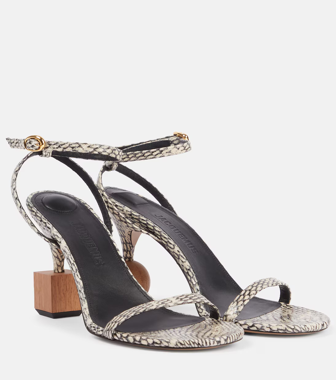 Bisou embossed leather sandals | Mytheresa (INTL)