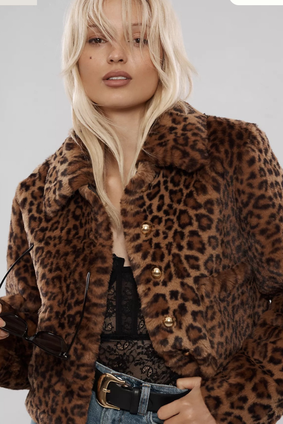 Faux fur jacket -  it’s warm!! 