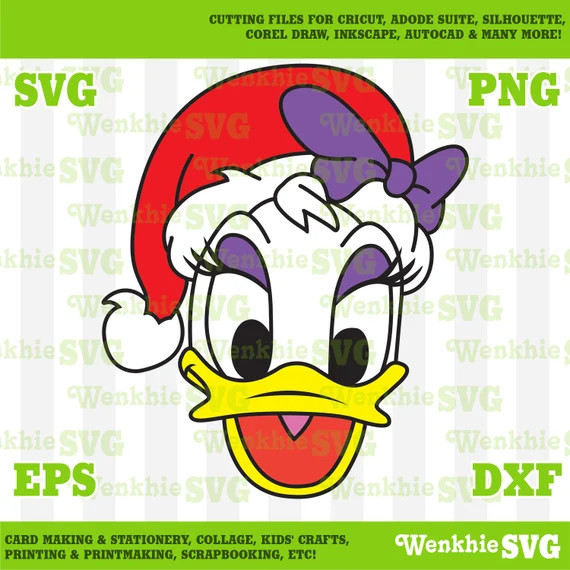 Daisy Santa Hat Cutting File Printable, SVG file for Cricut | Etsy (US)