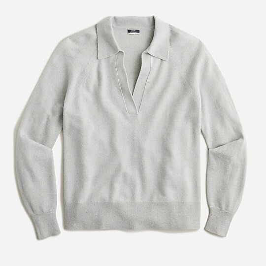 Cashmere collared V-neck sweater | J. Crew US