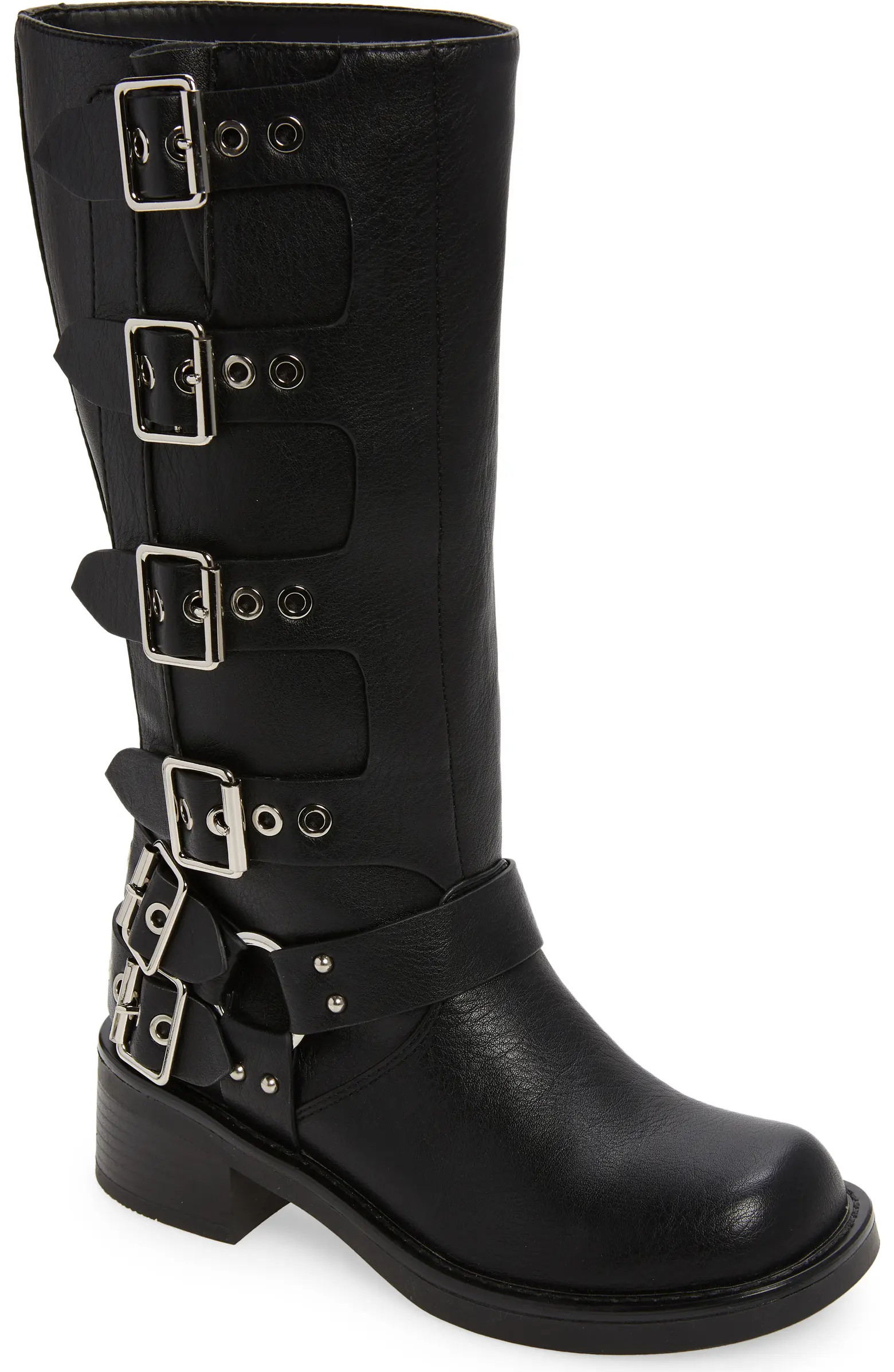 AZALEA WANG Buckled Up Moto Boot (Women) | Nordstrom | Nordstrom