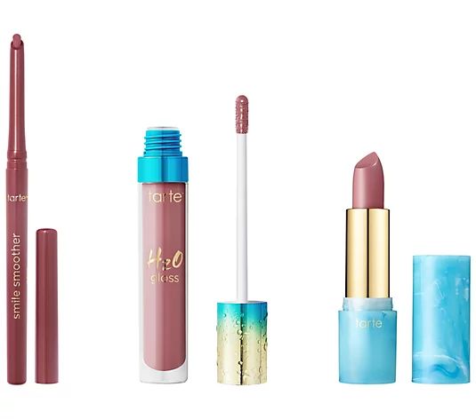 tarte Smile Smoother 3-Piece Lip Collection | QVC