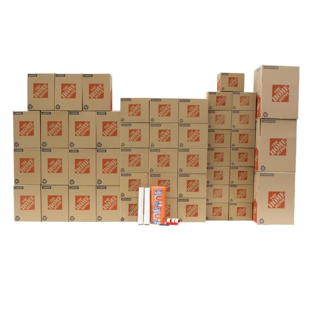 The Home Depot 48-Box Large Moving Box Kit | The Home Depot