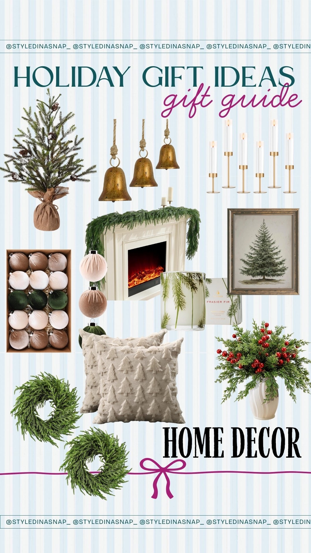 Holiday season is here! 🌲✨ Found some great holiday home decor on Amazon that I just has to share with you! 
Follow @styledinasnap_ for affordable Amazon holiday inspiration! 💕
Comment “SHOP” below and I’ll send you all the links! 🎁

#holiday #home #homedecor #holidaydecor #giftguide #amazonfinds #amazonfashion #holidaygifts

#LTKStyleTip #LTKHoliday #LTKHome