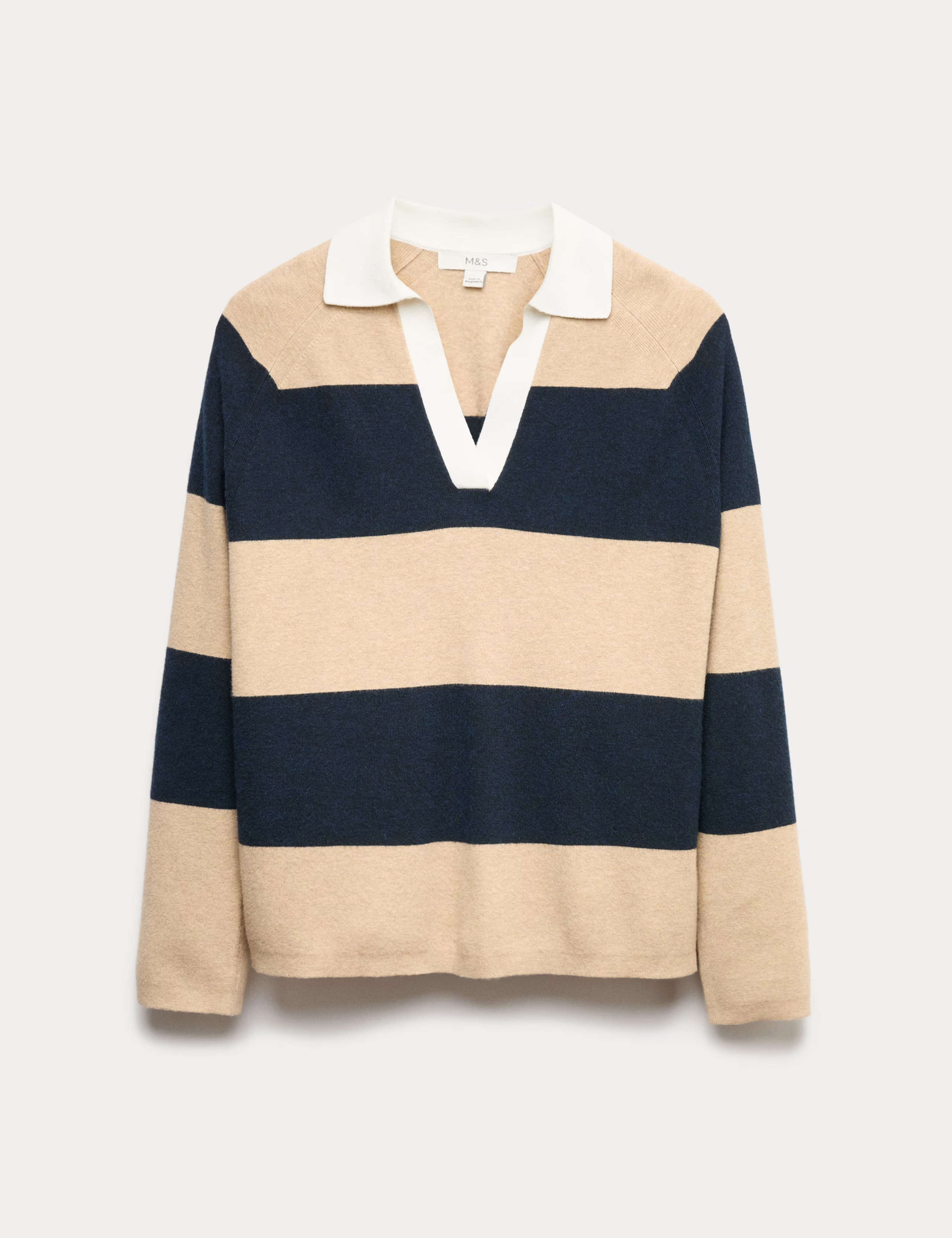 Soft Touch Striped Knitted Rugby Top | Marks & Spencer (UK)