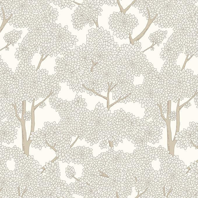 Tree Wallpaper Peel and Stick Jungle Wall Paper Forest Mural Stick on Wallpaper Modern Waterproof... | Amazon (US)