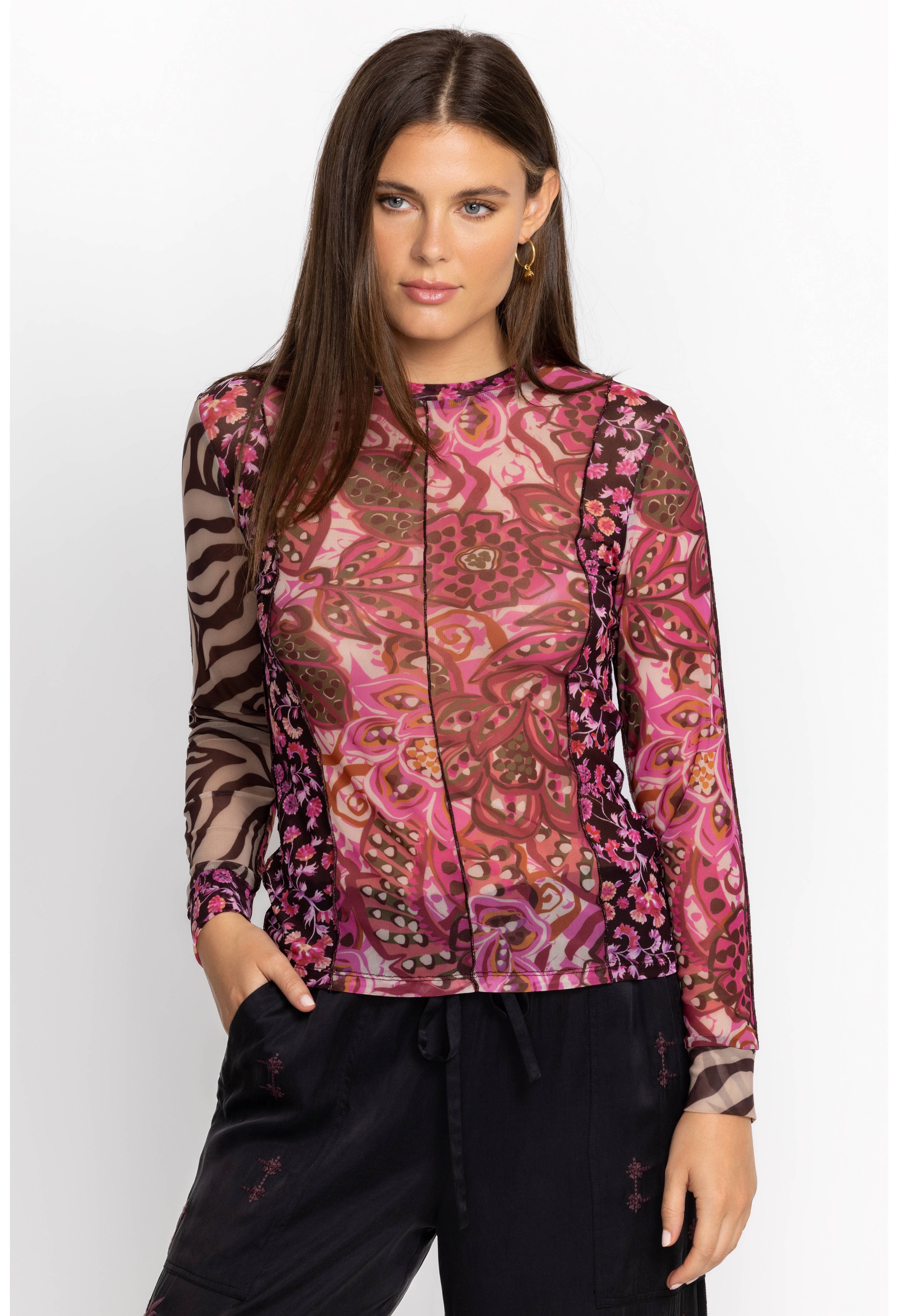 Agatha Mesh Tee | Johnny Was | Johnny Was