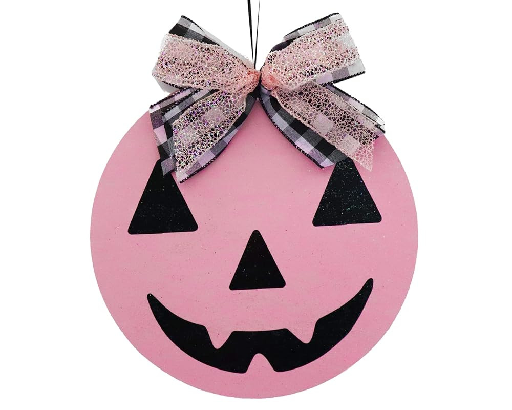 Halloween Door Hanger, Front Door Decor, Halloween Wreath, Spooky, Ghost, Skeleton (15", Jack-O-L... | Amazon (US)