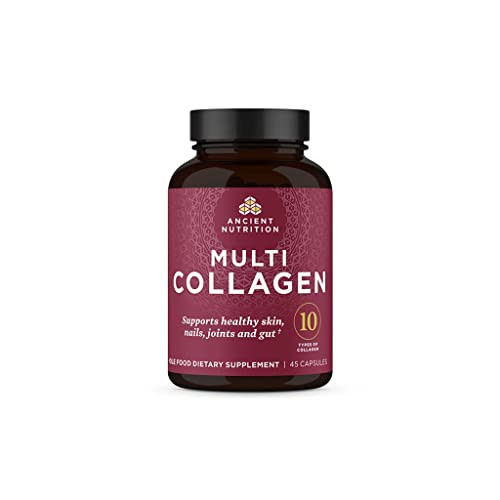 Collagen Pills Peptides Powder Supplement by Ancient Nutrition, 45 Count, Hydrolyzed Multi Collagen Pills, Types I, II, II, V & X, Supports Healthy Skin and Nails, Gut Health and Joint Support | Amazon (US)