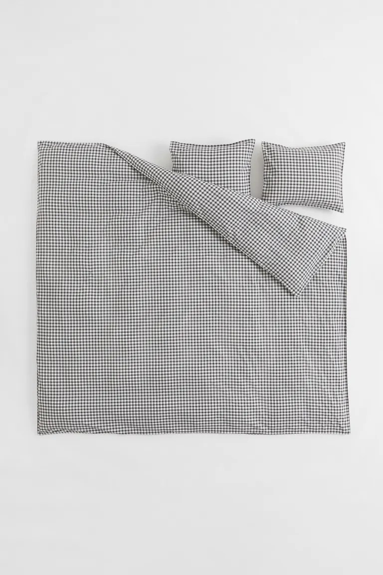 Patterned King/Queen Duvet Cover Set | H&M (US + CA)