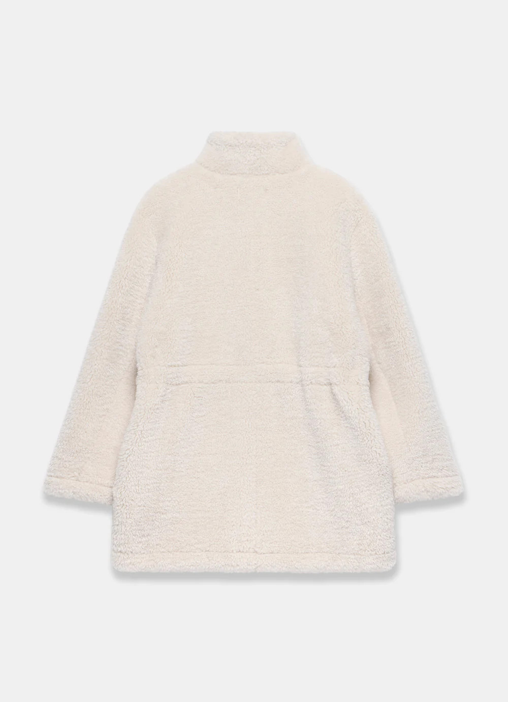 Cream Borg Parka Coat | Mint Velvet