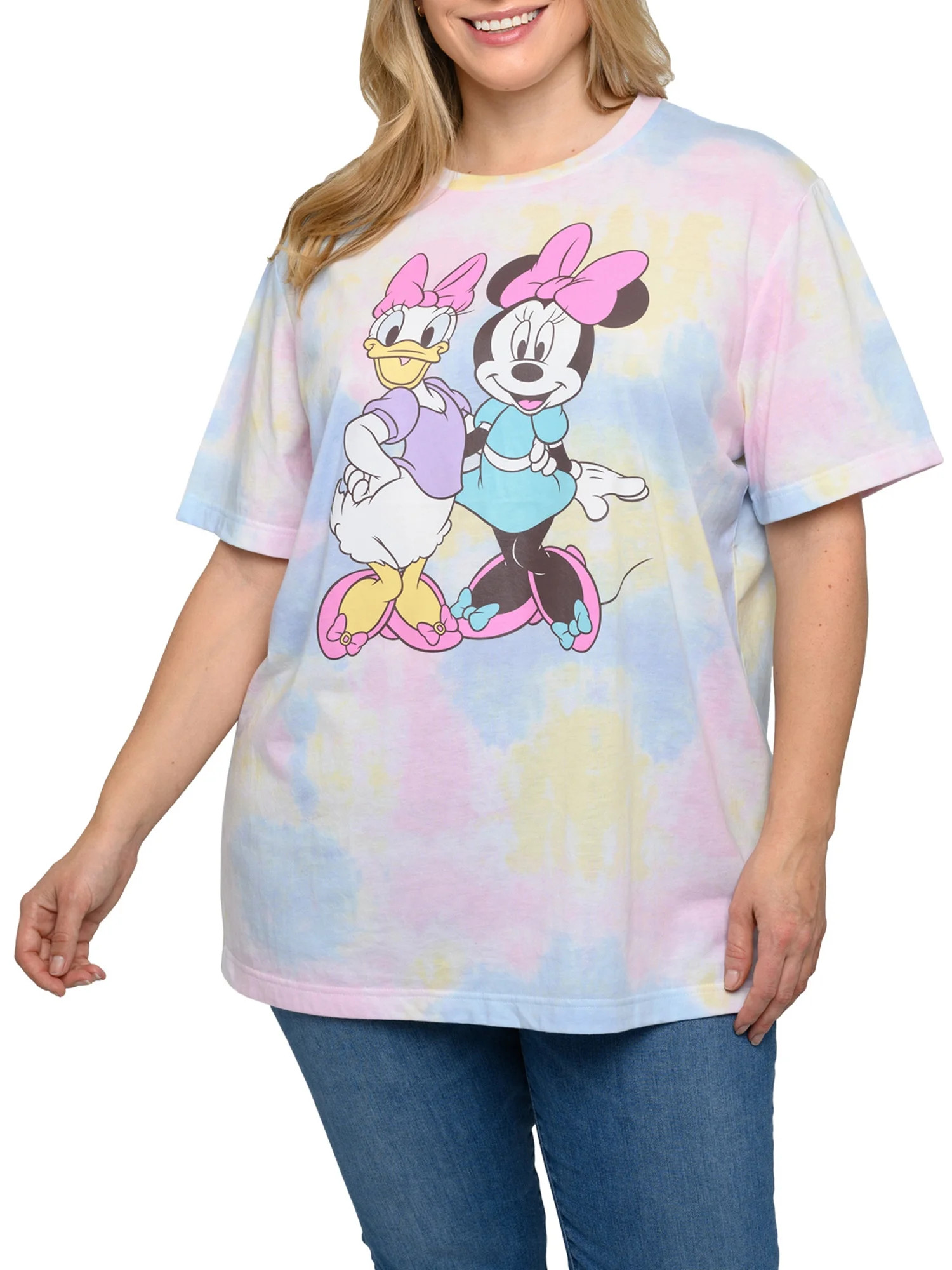 Minnie Mouse Daisy Duck T-Shirt Pastel Disney Women's Plus Size | Walmart (US)