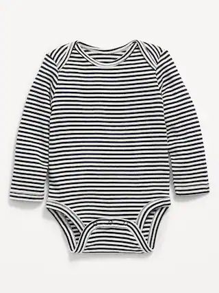 Unisex Long-Sleeve Striped Bodysuit for Baby | Old Navy (US)