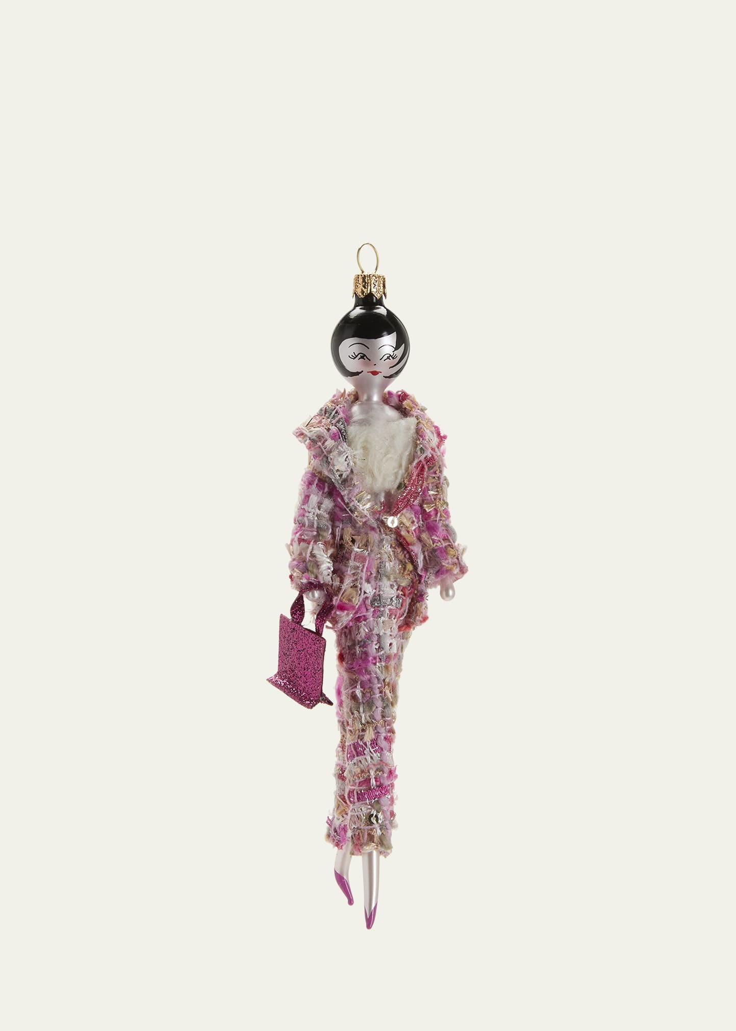 De Carlini Lady In Tweed Suit Christmas Ornament | Bergdorf Goodman