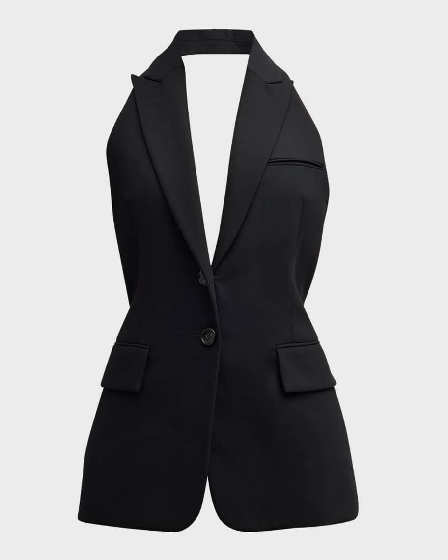 A.L.C. Alexa Single-Breasted Halter Vest | Neiman Marcus