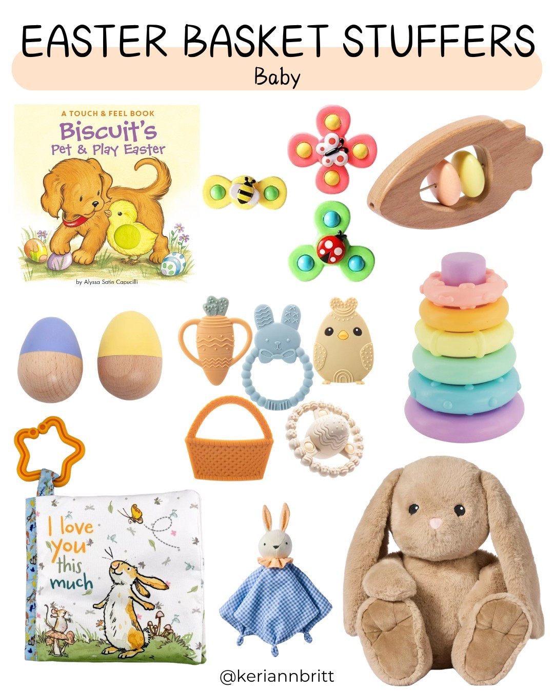 Baby Easter Basket Stuffers

Easter basket ideas / baby girl gift / baby boy gift / Easter ideas for baby 

#LTKBaby #LTKSeasonal #LTKKids