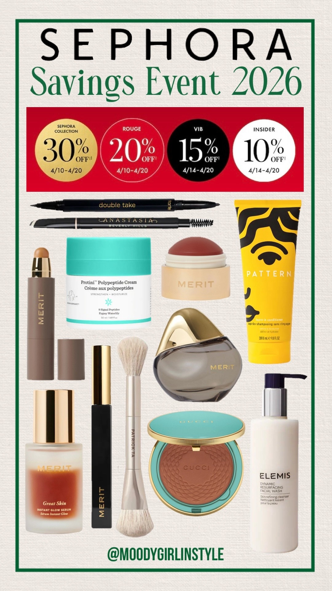 Sephora Beauty Favorites from the Sephora Savings Event! 

This annual sale offers 10-20% off every single thing in the store. It's the best time to restock your favorite beauty items, try something new or even buy a few graduation or mother’s day gifts. Use code: SPRINGSALE

Sephora Sale, Beauty Finds, Skincare, Makeup, Beauty Insider, VIB members, Rouge members, Fenty Beauty, Merit Beauty, gift guide, gifts for her, Mother’s Day #sephorahaul #giftguide #giftsforher#LTKFindsUnder50 #LTKFindsUnder100 

#LTKSeasonal #LTKselfcare #LTKMothersDay #LTKSaleAlert #LTKOver40 #LTKBeauty #LTKmorningroutine
