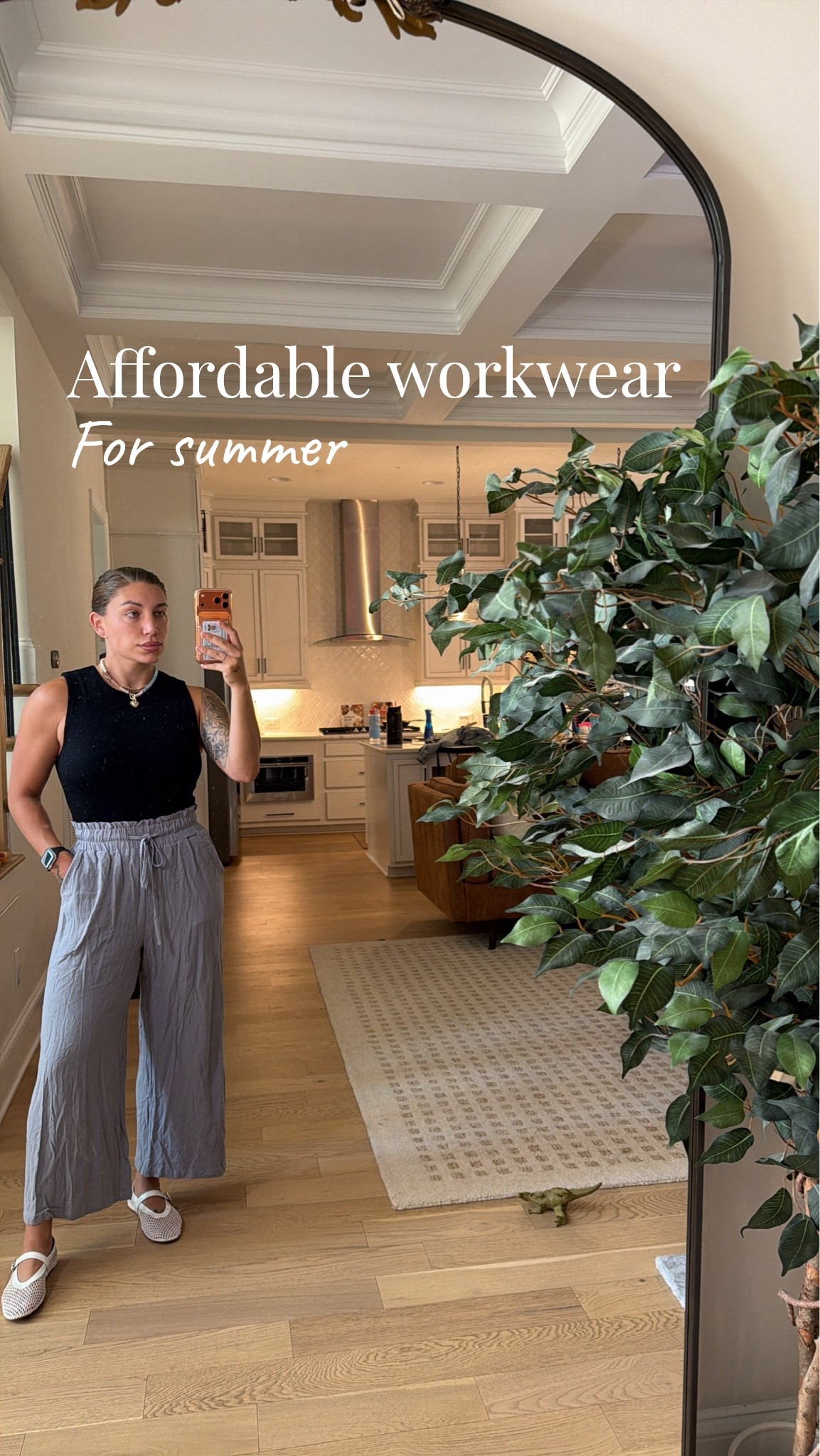 Love a good bodysuit and some linen pants ✨ threw on these white flats to complete the look! 
I’m 5’2” 
Size medium in pants
Size medium in shirts

#LTKootd #LTKWorkwear #LTKPetite