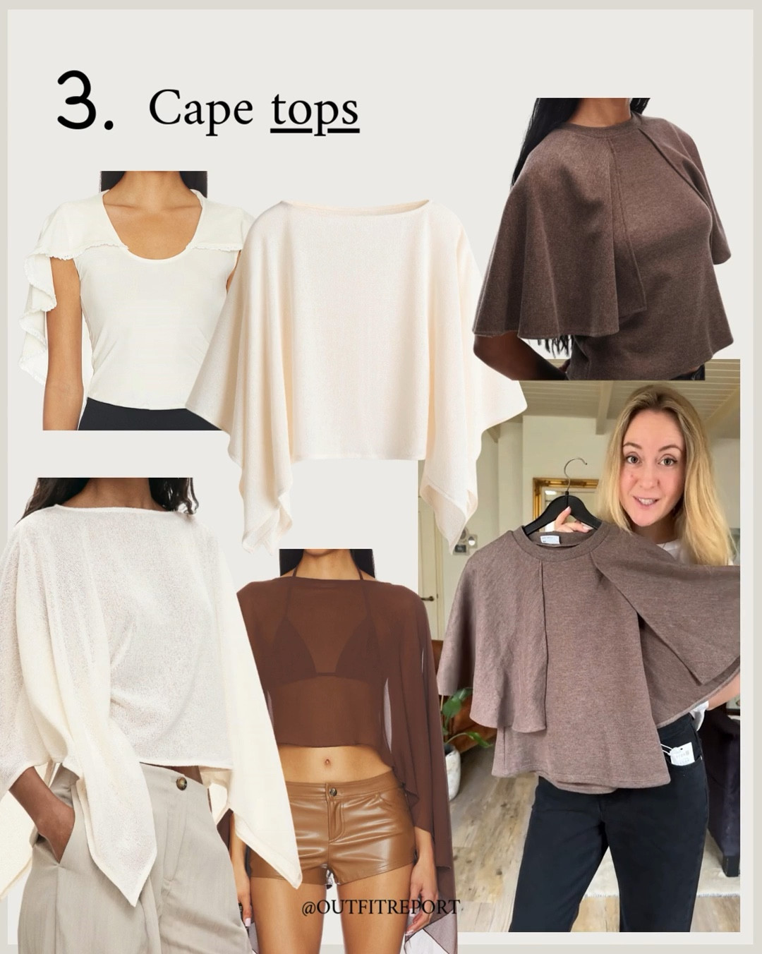 Cape tops spring trending fashion summer 

#LTKeurope #LTKspring #LTKstyletip