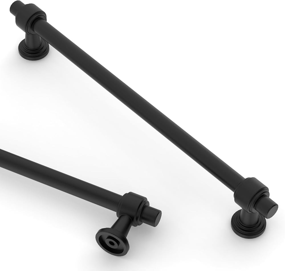 Asidrama 10 Pack 6.3 Inch(160mm) Matte Black Kitchen Cabinet Handles, Cabinet Pulls Kitchen Cabin... | Amazon (US)