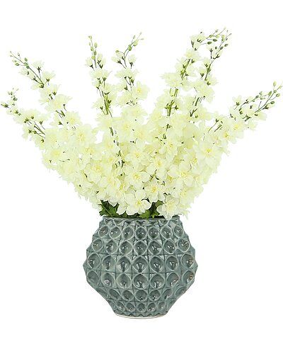 White Delphinium Floral Arrangement | Ruelala