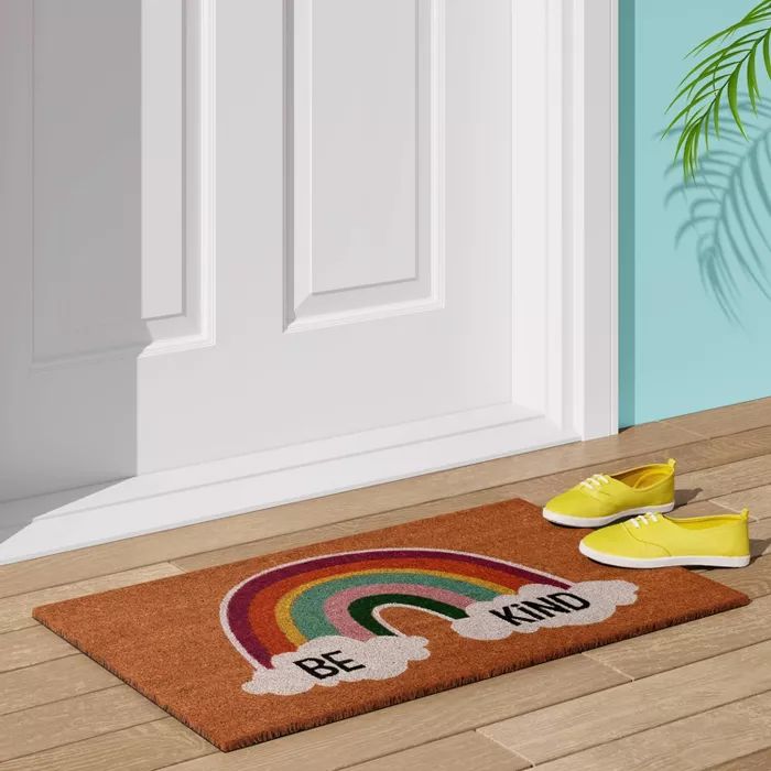 1'6"x2'6" 'Be Kind' Doormat Natural - Sun Squad™ | Target
