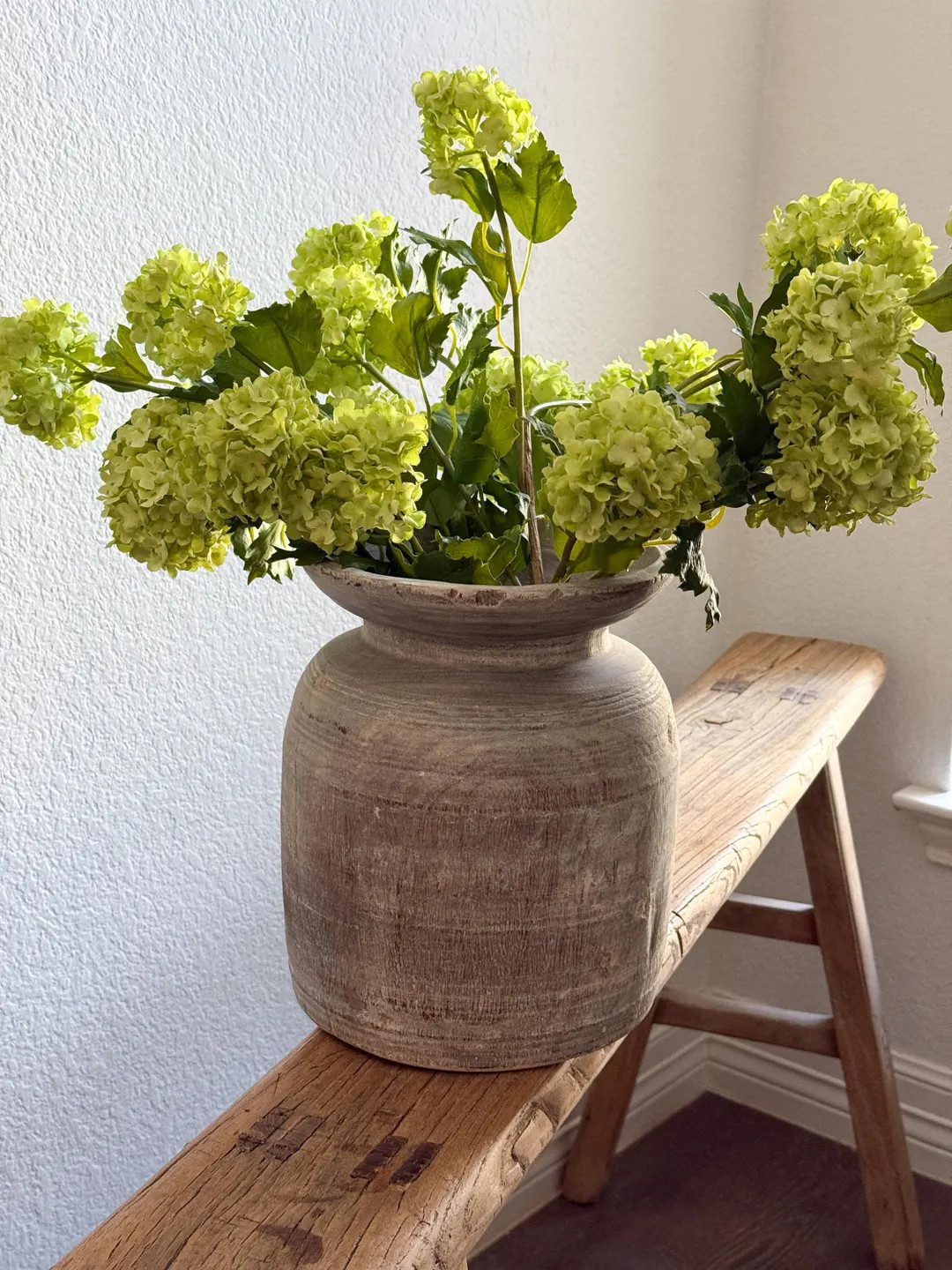 Vintage Bleached Wood Vase - Etsy | Etsy (US)