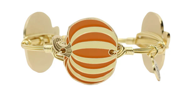 The Striped Pumpkin Bangle Bracelet | Bourbon and Boweties