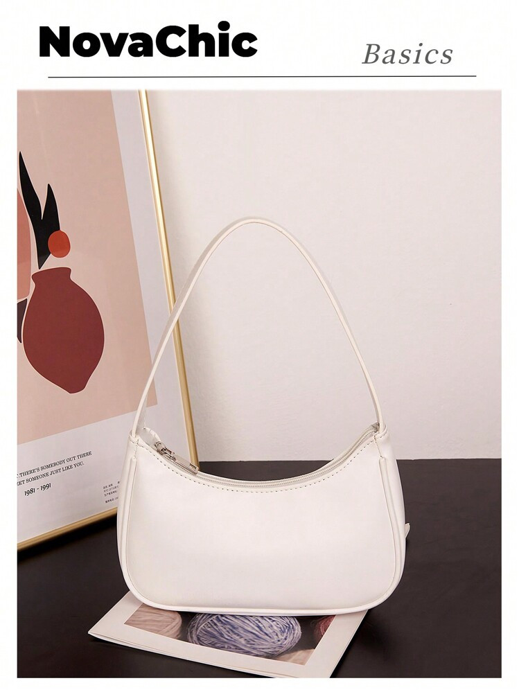 Bolsa Baguette Ligera, Informal Y Minimalista Para Negocios, Para Adolescentes, Niñas, Mujeres, Estudiantes Universitarias, Novatos Y Trabajadores Administrativos, Perfecta Para La Oficina, La Universidad, El Trabajo, Los Negocios, Los Viajes Diarios, Al Aire Libre, Los Viajes Y Las Excursiones. | SHEIN