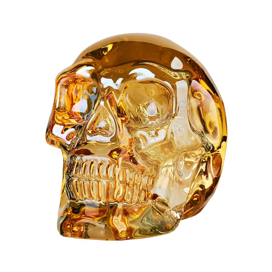 Crystal Halloween Skull Skeleton Figurines Party Decorations Crafts Gift for Home Decor, Hallowee... | Amazon (US)