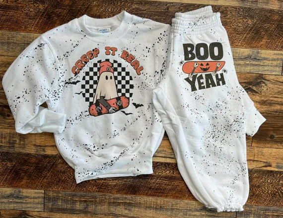 Toddler Halloween Shirt Boys Halloween Shirt Creep It Real - Etsy | Etsy (US)