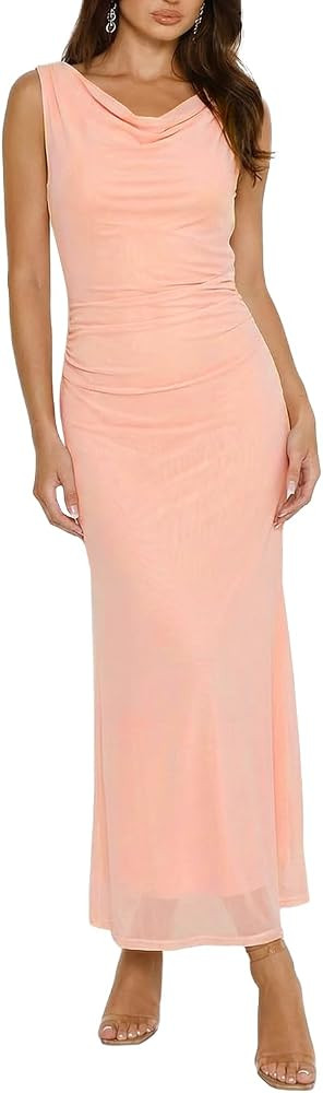Summer Dresses for Women 2026 Bodycon Maxi Cocktail Wedding Guest Dress | Amazon (US)