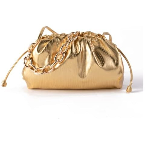 Bisadon Women's Dumpling bag Crossbody Bag Ruched Cloud Purse Evening Bag Sparkly Handbag Shoulde... | Amazon (US)