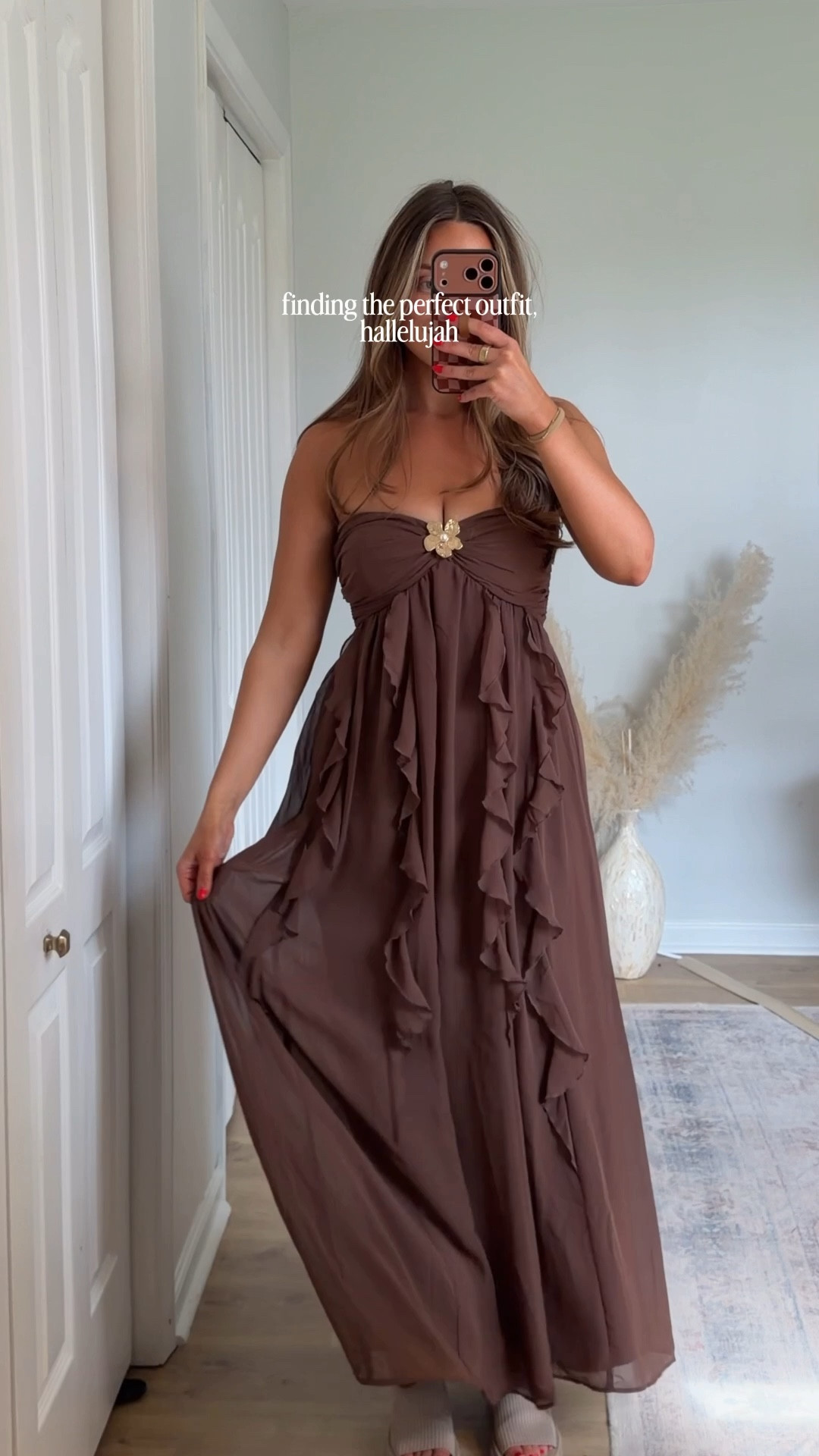 The perfect maxi dress that you don’t have to wear a bra with😍 So pretty for a summer wedding, beach trip, or family photos🤎 On sale now too! @abercrombie 

#LTKWedding #LTKTravel #LTKSaleAlert