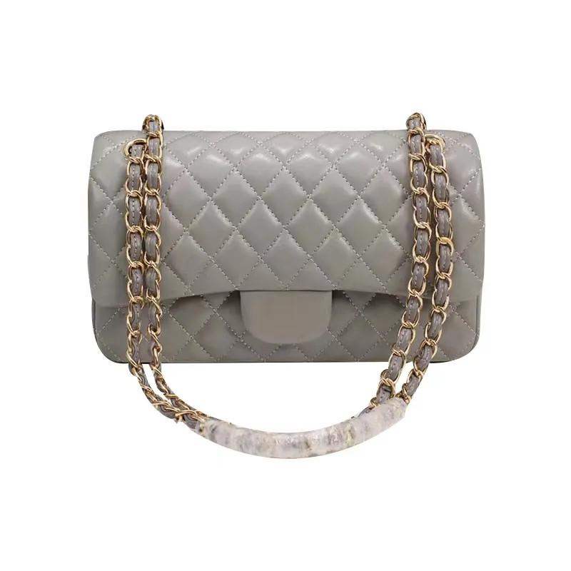 Luxury designer handbag chains shoulder bag flap bag classics flap luxury caviar quilted lambskin... | DHGate