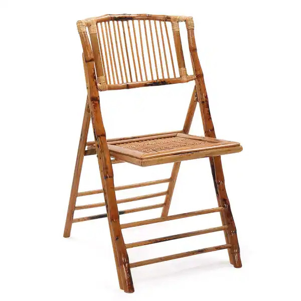 VINGLI 4pc Rattan Bamboo Dining Chair Folding Chair for Outdoor Indoor - Single | Bed Bath & Beyond