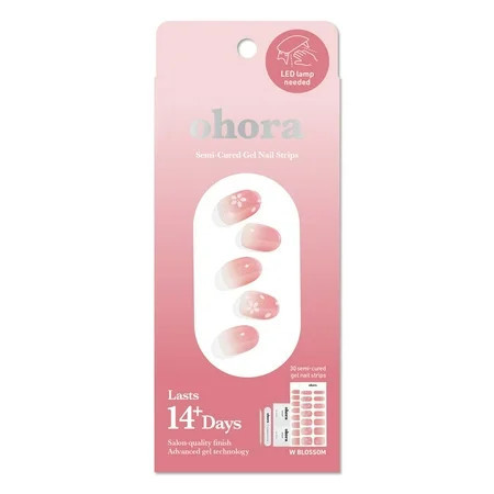 Ohora Semi-Cured Gel Nail Kit Blossom 30 Count | Walmart (US)