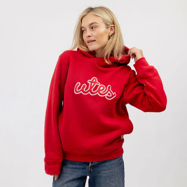 Utah Relaxed Hoodie, Red - Utes | Albion Fit