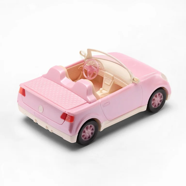 Hey Bestie Rosy Roadster Pink Convertible Toy Car for (5.5-inch) Small Dolls, Toys for Kids 3 Yea... | Walmart (US)