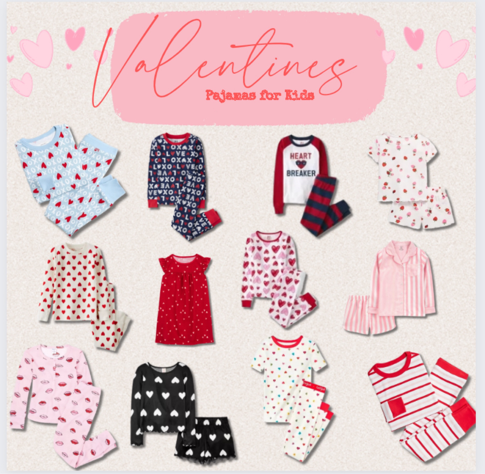 Valentine’s Day pjs for kiddos // pajamas // Walmart finds // Target finds 



#LTKkids #LTKSeasonal #LTKfindsunder50