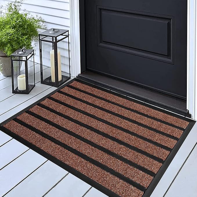 ubdyo Extra Durable Door Mat - Dirt Trapping Outdoor Welcome Mats - Non-Slip Outdoor Door Mats - ... | Amazon (US)