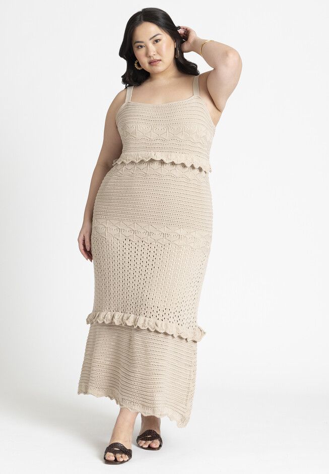 Crochet Maxi Dress | Eloquii