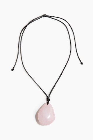 H & M - Pendant cord necklace - Light Pink | H&M (UK, MY, IN, SG, PH, TW, HK)