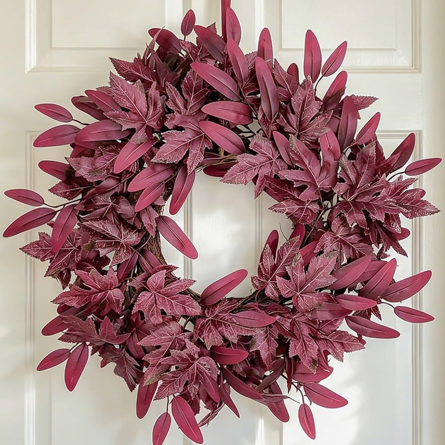24" Fall Wreaths for Front Door, Fall Decor for Harvest Thanksgiving | Amazon (US)
