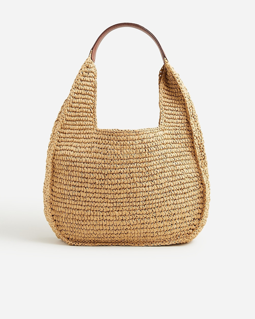 Handknotted straw shoulder bag | J. Crew US