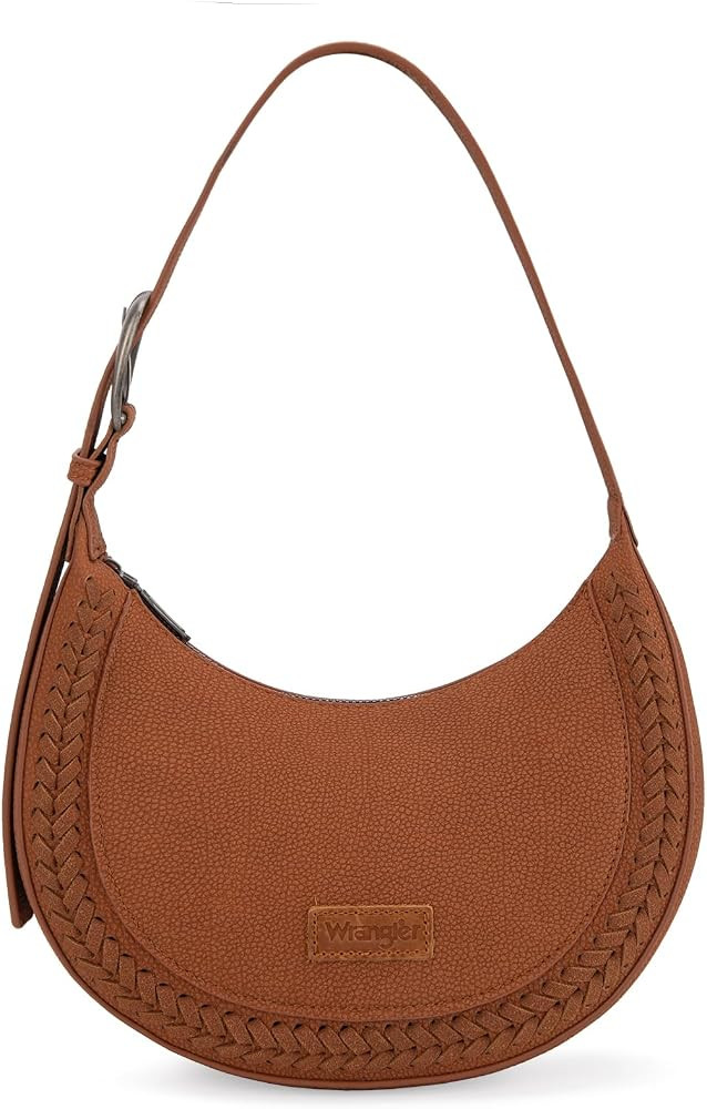 Wrangler Crescent Shoulder Bag for Women Trendy Half Moon Bag Small Crossbody Purse and Handbags ... | Amazon (US)